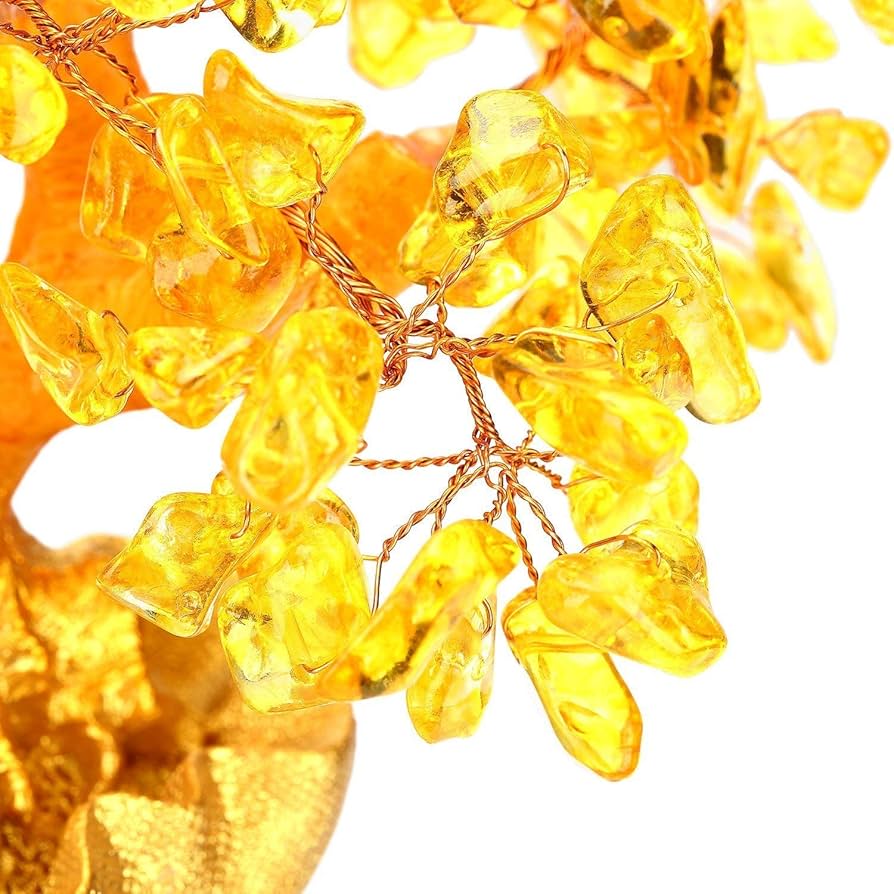 Amazon.co.jp: DOUKI YA 招財樹金のなる木水晶パワーストーン